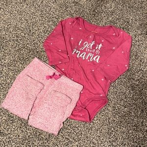 6month onesie outfit ; “I got it from my momma”